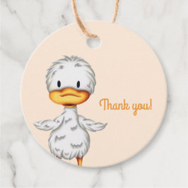 Cute minimalist duck illustration thank you フェイバータグ