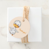Cute minimalist duck illustration thank you フェイバータグ (インサイチュ)