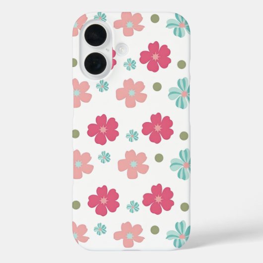 Cute Minimalist Flower Print Case-Mate iPhoneケース (裏面)