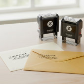 Cute Minimalist Name & Address | Modern Simple セルフインキングスタンプ