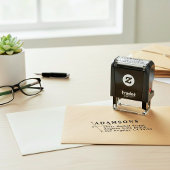 Cute Minimalist Name & Address | Modern Simple セルフインキングスタンプ