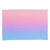 Cute Minimalist Pastel Pink Purple Blue Ombre  枕カバー (正面右)