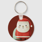 Cute Minimalist Santa Claus キーホルダー (裏面)