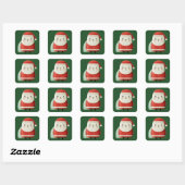 Cute Minimalist Santa Claus スクエアシール (シート)