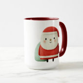 Cute Minimalist Santa Claus マグカップ (正面右)