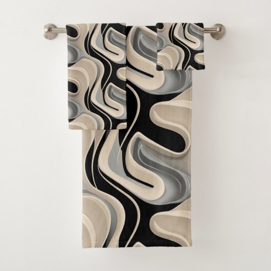 Cute minimalist tiled pattern バスタオルセット (インサイチュ)