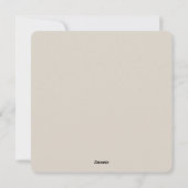 Cute Minimalistic Paris Skyline シーズンカード (裏面)