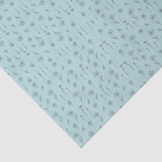 Cute Mint Mini Flower 薄葉紙 (詳細)