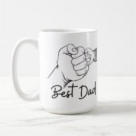 Cute Modern Best Dad  コーヒーマグカップ