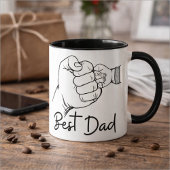 Cute Modern Best Dad  マグカップ