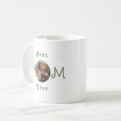 Cute Modern Best Mom Ever Custom Photo Mug コーヒーマグカップ (正面左)