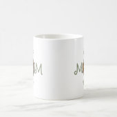 Cute Modern Best Mom Ever Custom Photo Mug コーヒーマグカップ (中央)
