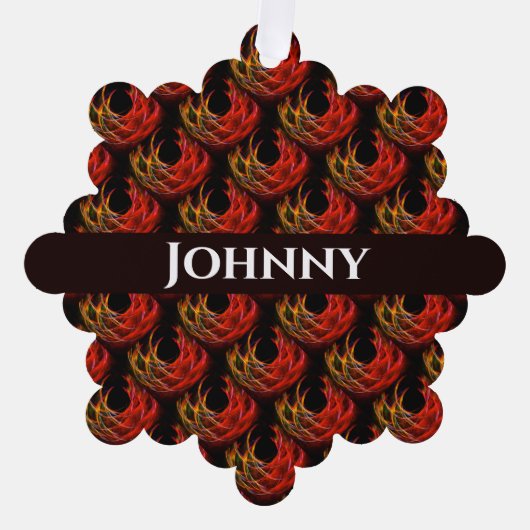 Cute Modern Boho Elegant Abstract Art Pattern #503 オーナメントカード (正面)