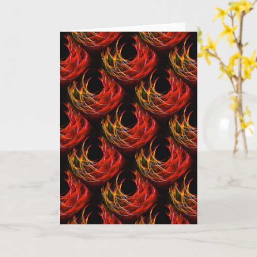 Cute Modern Boho Elegant Abstract Art Pattern #503 カード (黄色い花)