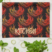 Cute Modern Boho Elegant Abstract Art Pattern #503 キッチンタオル (折り畳み)