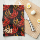 Cute Modern Boho Elegant Abstract Art Pattern #503 キッチンタオル (四つ折り)