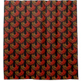 Cute Modern Boho Elegant Abstract Art Pattern #503 シャワーカーテン (正面)