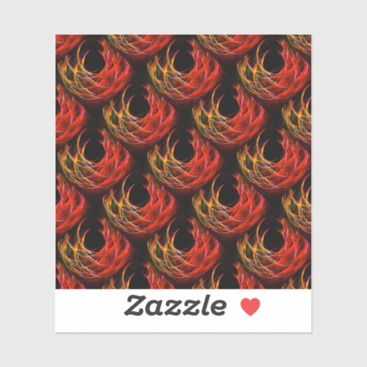 Cute Modern Boho Elegant Abstract Art Pattern #503 シール (シート)