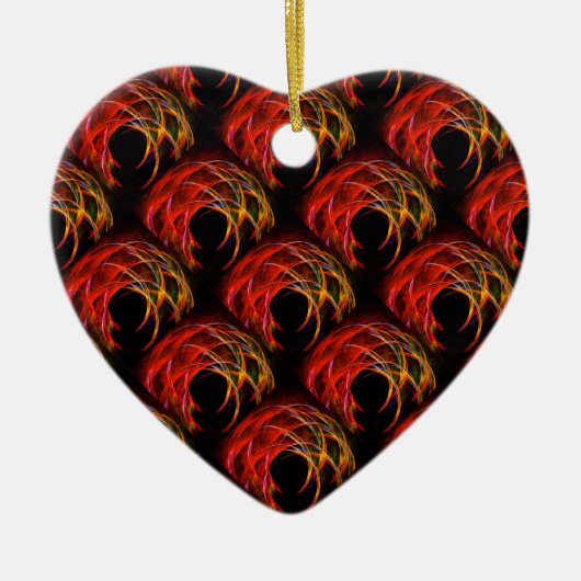 Cute Modern Boho Elegant Abstract Art Pattern #503 セラミックオーナメント (正面)