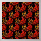 Cute Modern Boho Elegant Abstract Art Pattern #503 ポスター (正面)