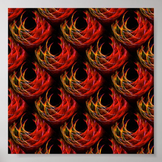 Cute Modern Boho Elegant Abstract Art Pattern #503 ポスター (正面)