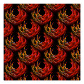 Cute Modern Boho Elegant Abstract Art Pattern #503 ポスター (正面)