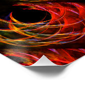 Cute Modern Boho Elegant Abstract Art Pattern #503 ポスター (コーナー)