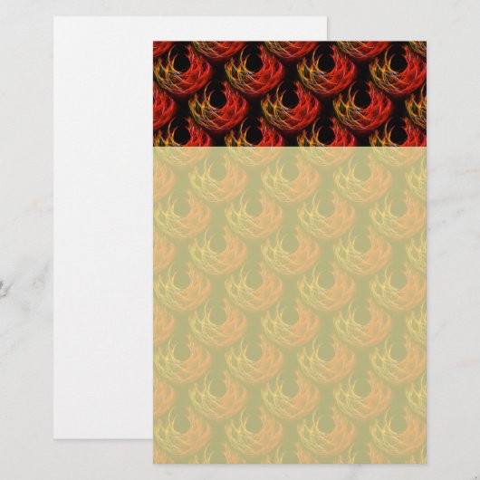 Cute Modern Boho Elegant Abstract Art Pattern #503 便箋 (正面/裏面)