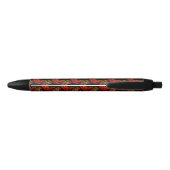 Cute Modern Boho Elegant Abstract Art Pattern #503 黒ボールペン (裏面)