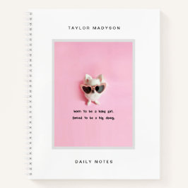 Cute Modern Custom Frame Photo Gift Monogram ノートブック