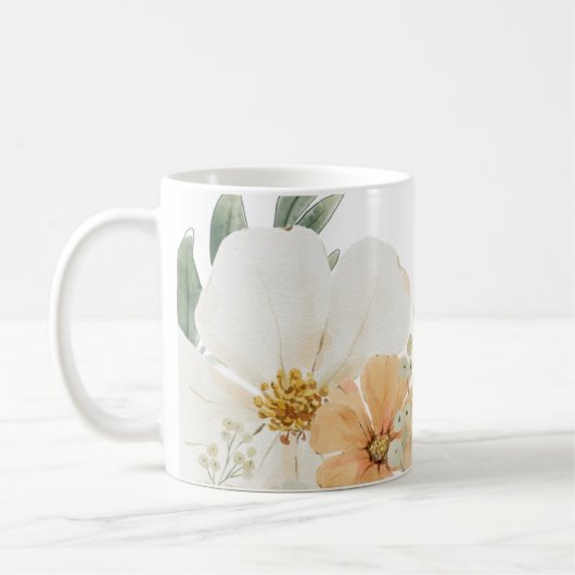Cute modern farmhouse Mug teacup コーヒーマグカップ (左)
