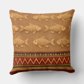 Cute Modern Fish Throw Pillow クッション (裏面)