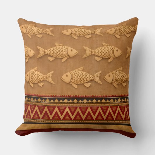 Cute Modern Fish Throw Pillow クッション (正面)
