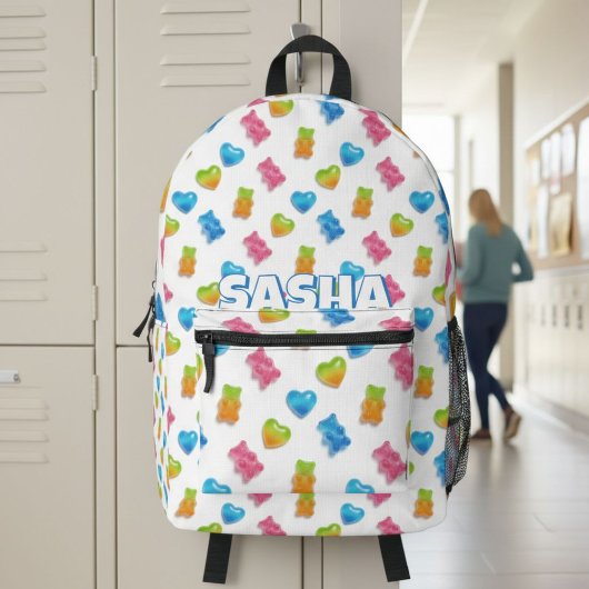 Cute Modern Gummy Bear Backpack - Cool Candy プリントバックパック