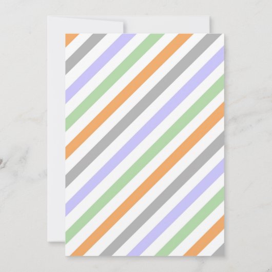 Cute Modern Halloween Birthday Costume Party 招待状 (裏面)