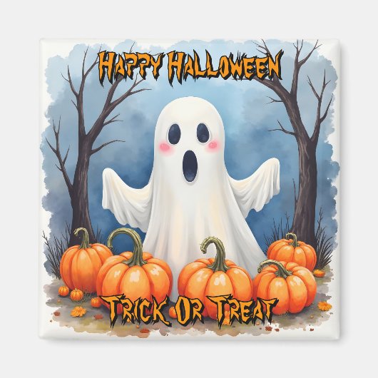 Cute Modern Halloween Spooky Collection マグネット (正面)