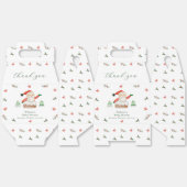 Cute Modern It's Cold Outside Santa Baby Shower  フェイバーボックス (見開き)