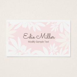 Cute Modern Pale Pink  Floral Script Font 