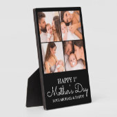 Cute Modern Photo Collage Happy First Mothers Day フォトプラーク (側面)