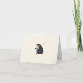 Cute Mole Greeting Card – Design for Any occasion 案内状