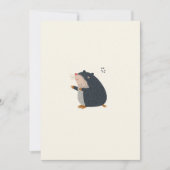 Cute Mole Greeting Card – Invitation Card 招待状 (正面)