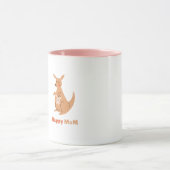 cute mom Happy Kangaroo Mug マグカップ (中央)