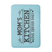 Cute Mom love kitchen word art  バスマット (正面縦)