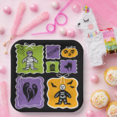 Cute Mommy Coquette Halloween  ペーパープレート (パーティー)