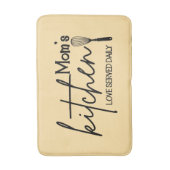 Cute Mom's kitchen word art バスマット (正面縦)