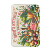 Cute Mom's kitchen word art  バスマット (正面縦)