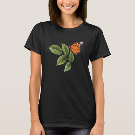 Cute Monarch Butterfly Entomology Butterfly Tシャツ (正面)