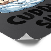 Cute Monkey Couple This Is Our Cuddle  ポスター (角)