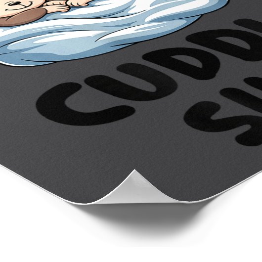 Cute Monkey Couple This Is Our Cuddle  ポスター (角)