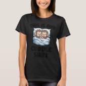 Cute Monkey Couple This Is Our Cuddle  Tシャツ (正面)